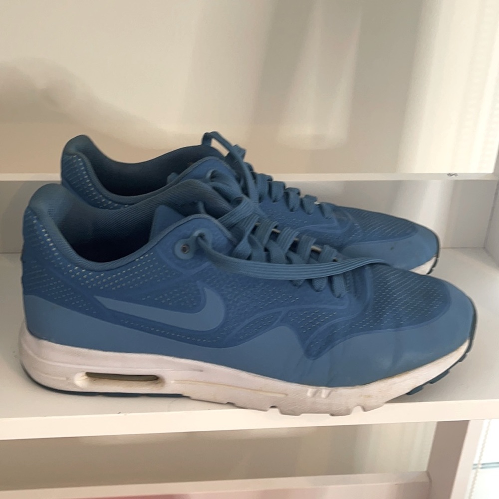 Blue Nike sneakers